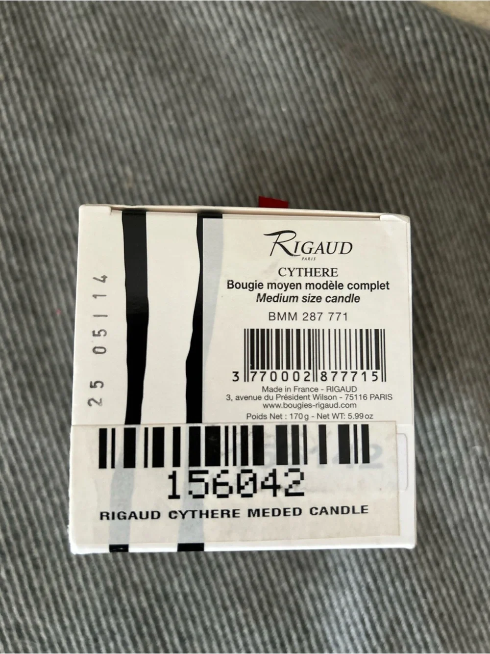 Rigaud luxury candle